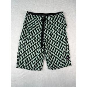 O'Neill Board Shorts Size 28 Geometric Print Skater Beach Shorts Pockets